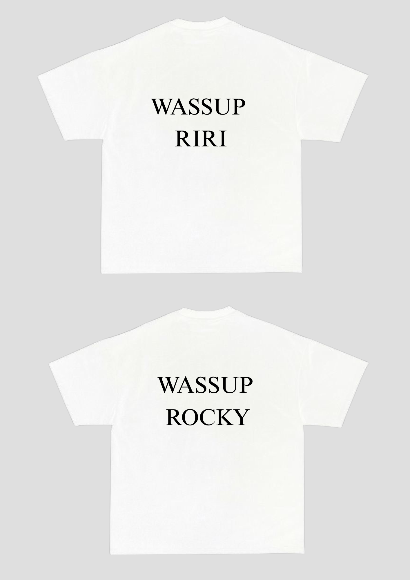 T-SHIRTS RIRI AND ROCKY