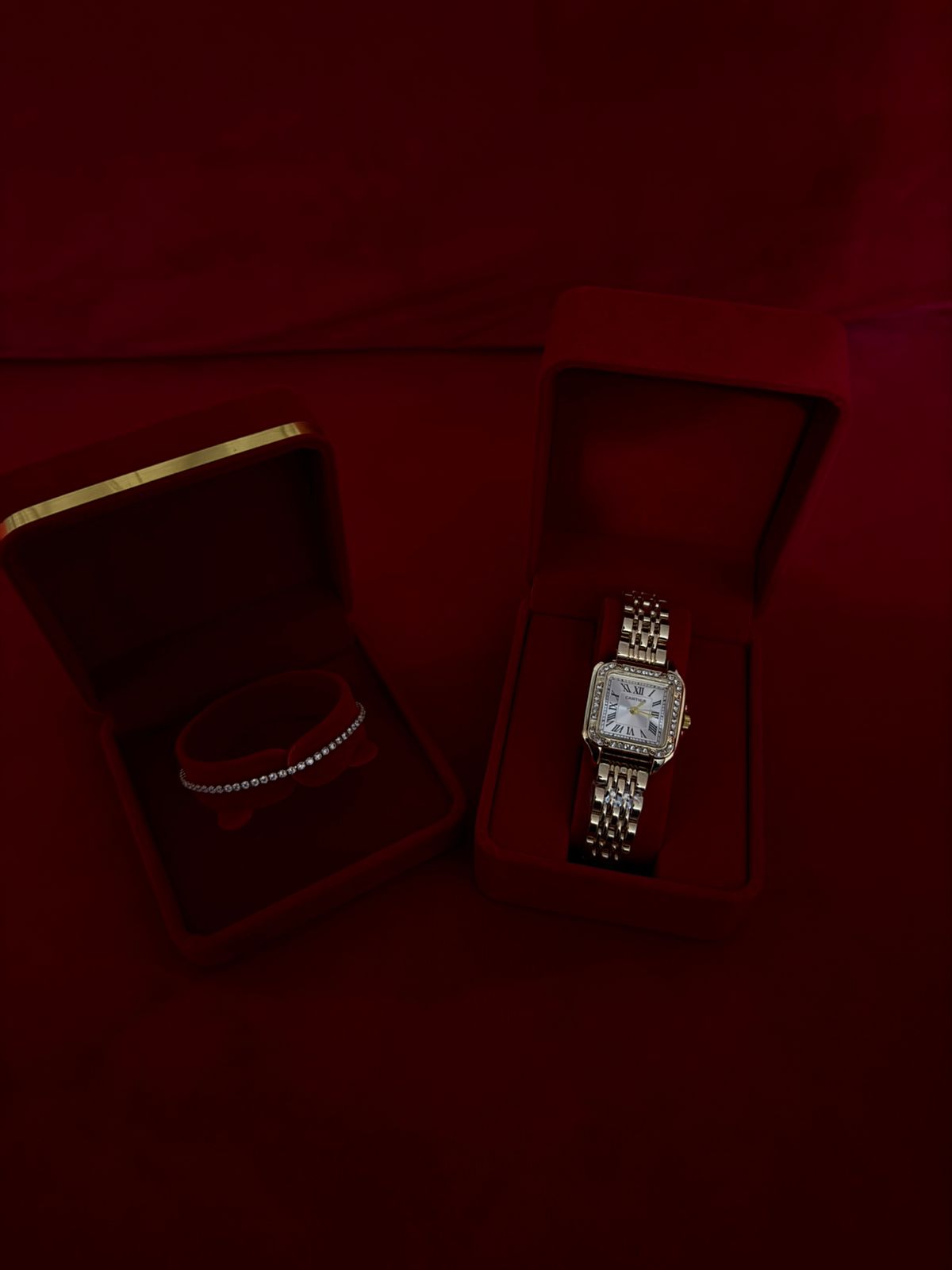 Montre Panthère de Cartier et Bracelet tennis - Pour femme
